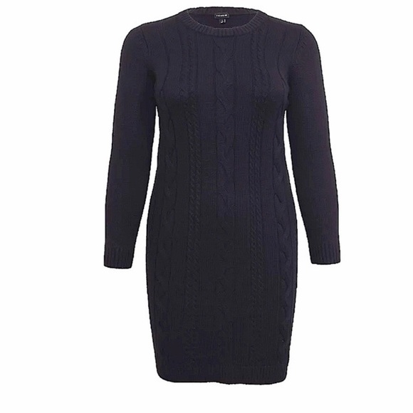 torrid Dresses & Skirts - Torrid Cable Knit Midi Sweater Bodycon Dress